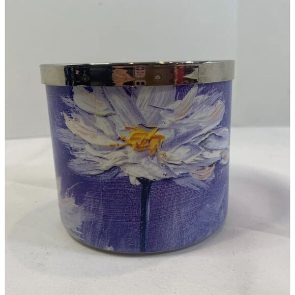 Bath & Body Works Lavender Woods Candle 14.5 oz 3 Wick - Picture 2 of 4